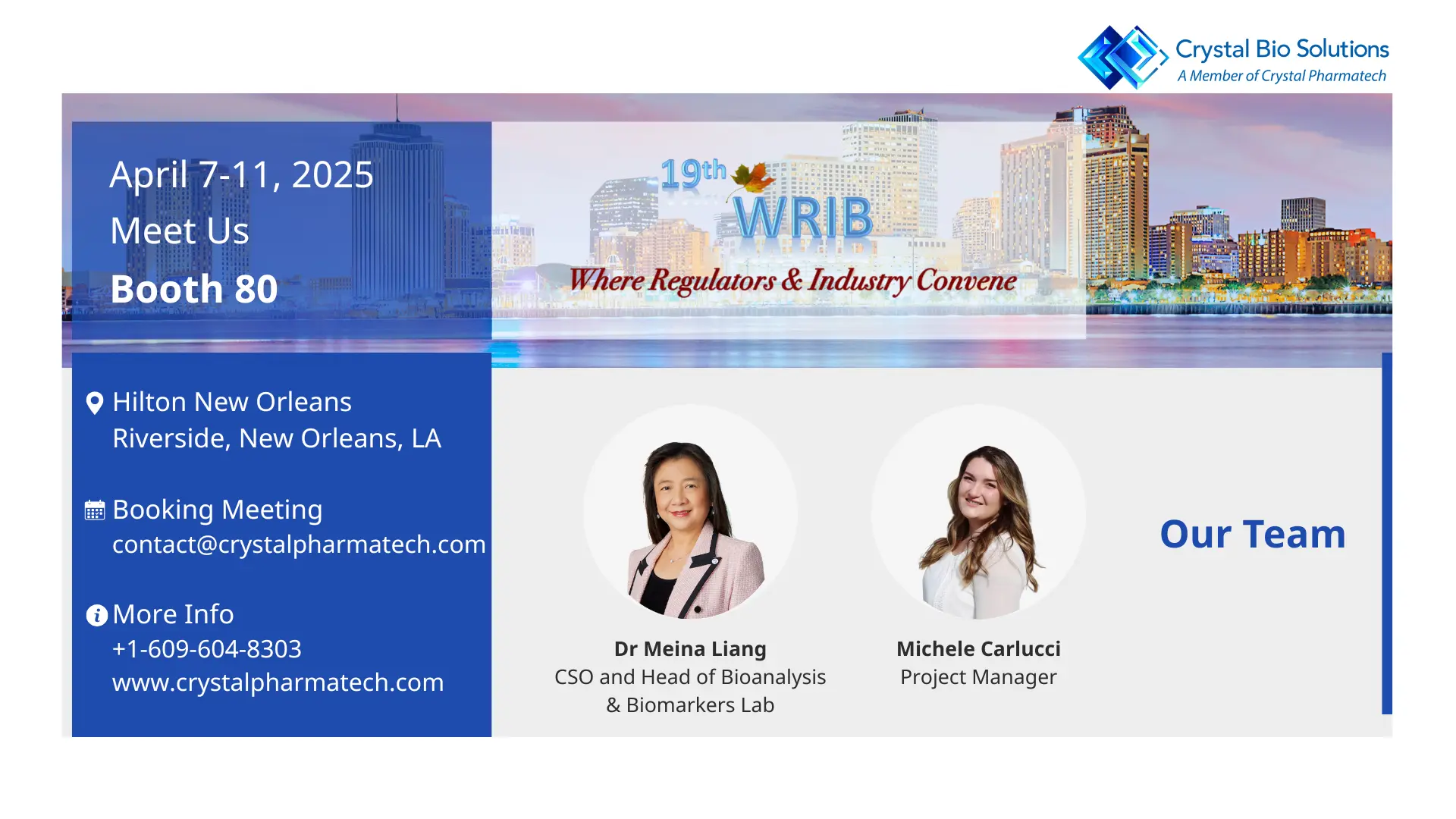 19th WRIB (Workshops on Recent Issues in Bioanalysis) 